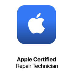 Badge ACRT Apple Certified Repair Technician del tecnico iRepair, Centro Apple IRP Rimini